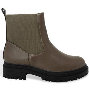 Women’s Chunky Chelsea Combat Ankle Booties